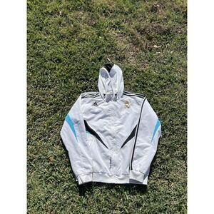 Real Madrid 2008/2009 Football Soccer Track Top Jacket Training Adidas Size L